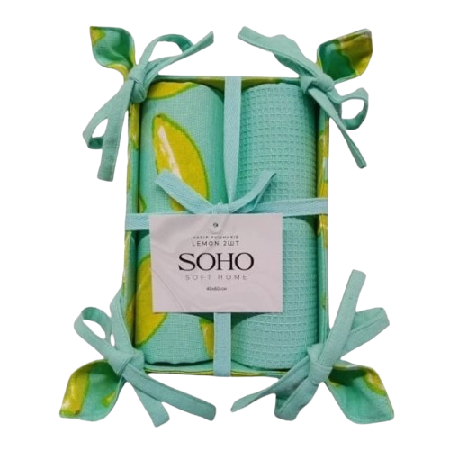 Kitch text SOHO Наб. руш. 40*60см бавовна 100% Lemon 2шт. Житомир - изображение 1