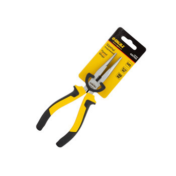 Довгогубці прямі 180 мм чорно-жовті ручки Мукачево - фото 2