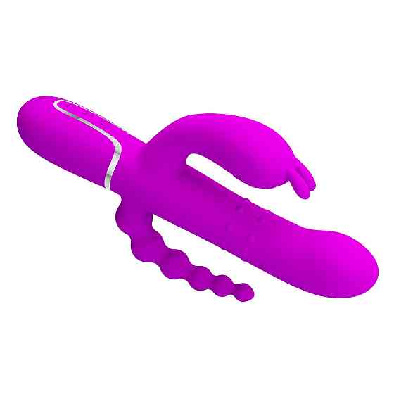 Вибромассажер с анальным и клиторальным стимулятором Pretty Love - Cammy Purple Twinkled Tenderness, BW-500036 Sex Aura Киев