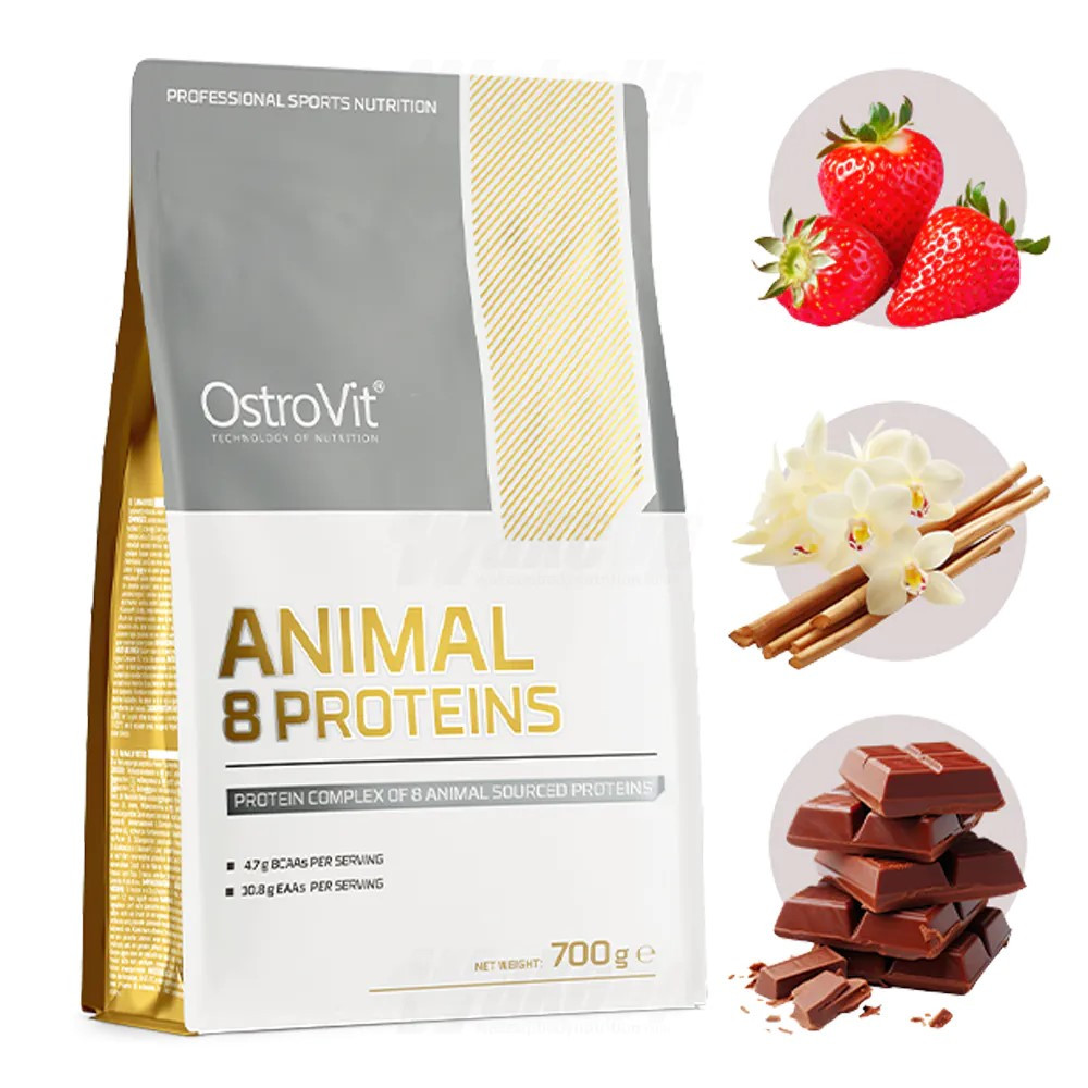 Протеин Ostrovit Animal 8 Proteins 700g (Strawberry) Луцк - изображение 2
