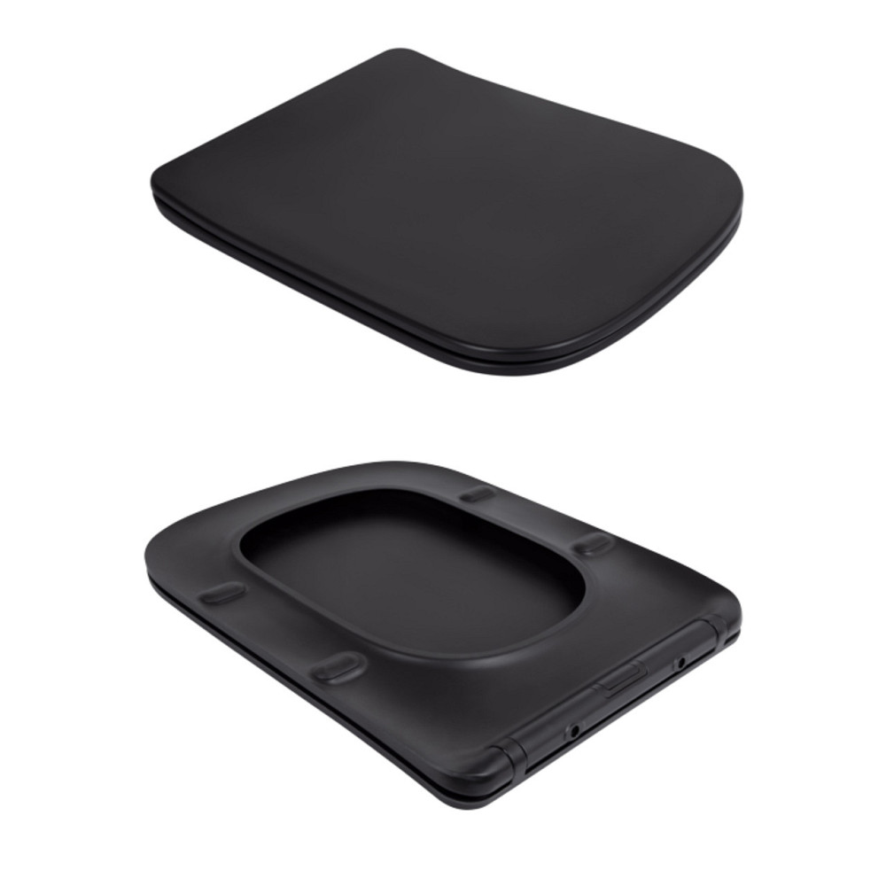 Унітаз підвісний Qtap Tern New Ultra Quiet із сидінням із сидінням Soft-Close MATT BLACK QT17332303ASMB Київ - фото 8