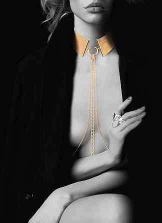 Цепочка ошейник Bijoux Indiscrets MAGNIFIQUE Collar - Silver, украшение для тела Sex Aura Киев