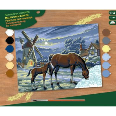 Набор для творчества Sequin Art PAINTING BY NUMBERS SENIOR Evening Pasture (SA0429) Винница - изображение 1