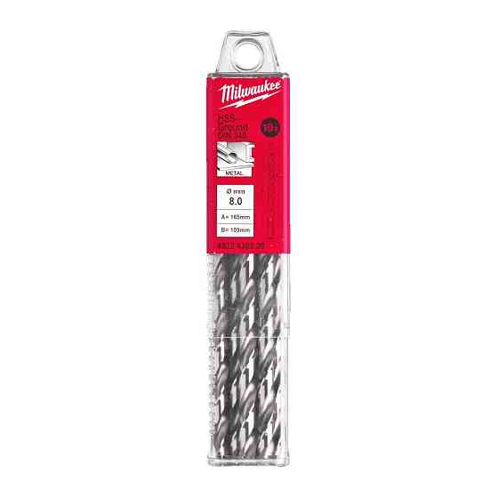 Свердло по металу HSS-G MILWAUKEE DIN340, діаметр 8,0х165мм, (10шт) Одесса