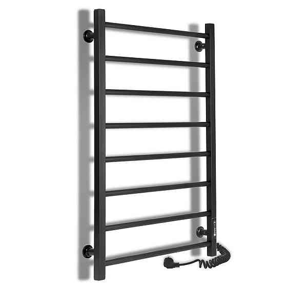 Електрична рушникосушарка Laris Зебра Альфа ЧФЧ8 400Х800 Е чорна, праве підключення Київ