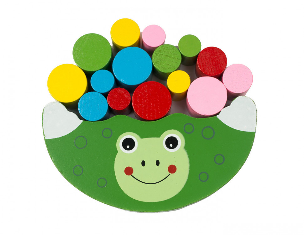 Детская игрушка балансир Божья коровка MD 1276 деревянная Лягушка Винница - изображение 1