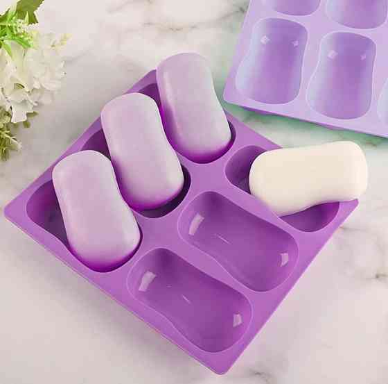 Силиконовая формочка для мыла 188 на 210 мм фиолетовый Киев