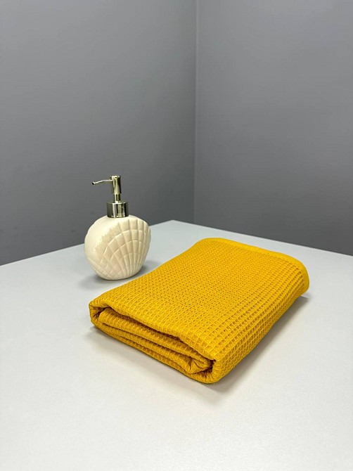 Вафельний рушник Ideal Textile 40х60 см 240 г/м2 (56860817) Гірчичний Чернівці - фото 7