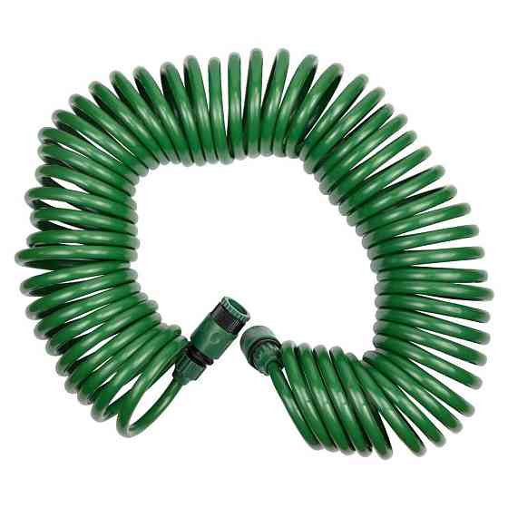 Поливальний набір: спіральний шланг 15 м + пістолет-розпилювач 7-режимний GRAD (5019075) Рівне