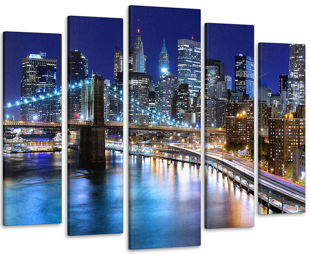 Модульна картина Місто Вогні Art-195_5 Київ - фото 1