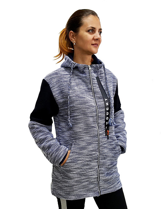 Женская кардиган на молнии с капюшоном Киев - изображение 3