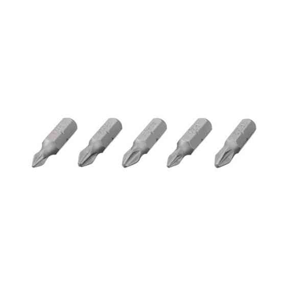 Набір викруткових насадок, PH1, PH2, PZ1, PZ2, 1/4"×25 мм, ACR, S2, 5 од., STORM Львів