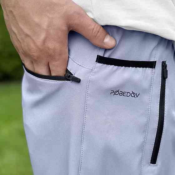 Чоловічі шорти прямого крою сірі Pobedov Vil'nyy Київ