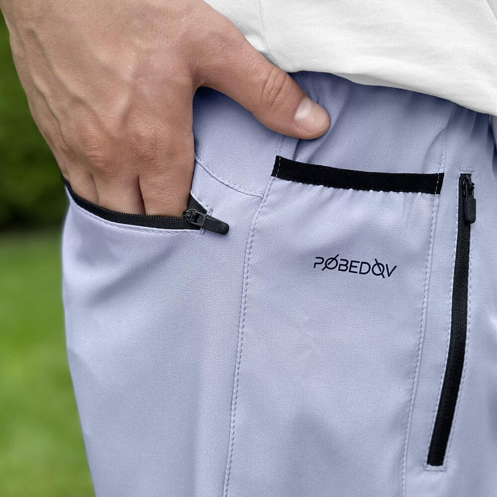 Чоловічі шорти прямого крою сірі Pobedov Vil'nyy Київ - фото 3