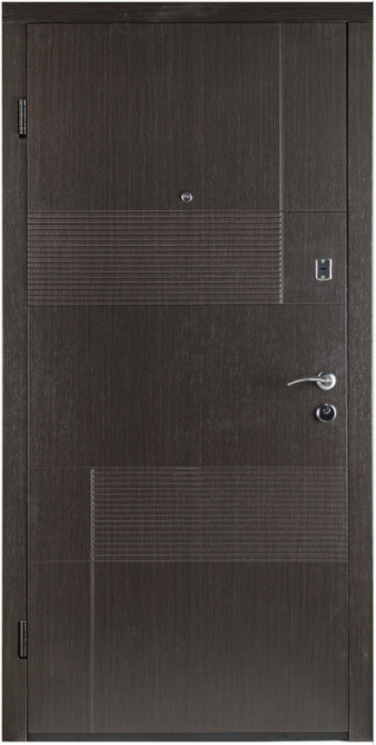 Дверь входная Наши Двери ПОРТА Ескада 1 Венге темный / Белое дерево 860х2050 мм Киев - изображение 1