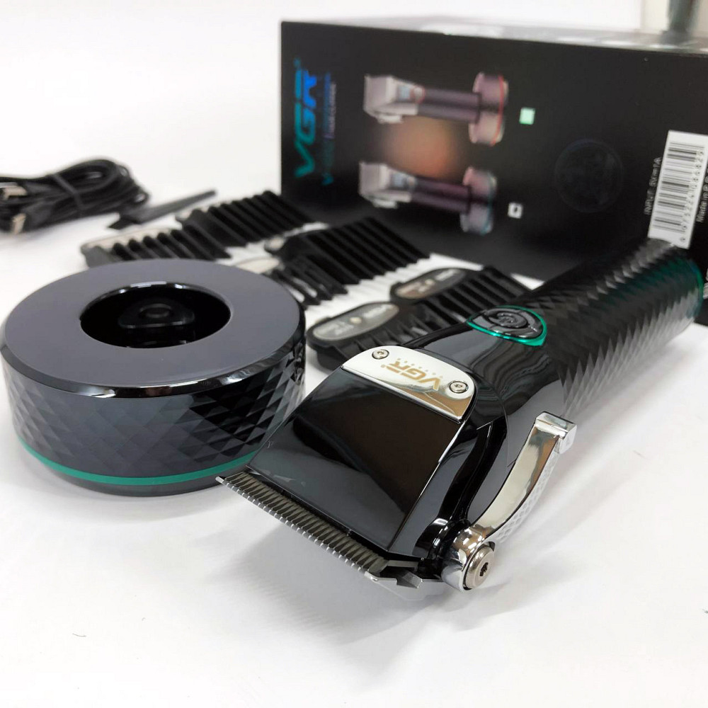 Професійна окантовочна машинка для стрижки волосся VGR V-682, Бездротовий тример для стрижки та гоління LD-62 Київ - фото 1