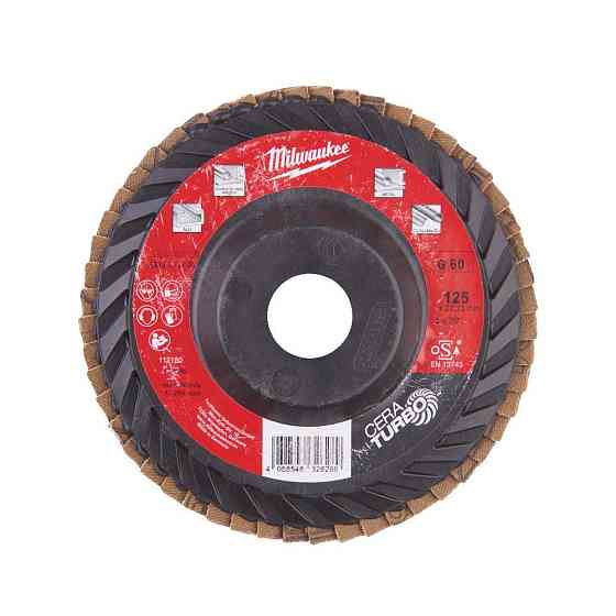 Диск пелюстковий CERA TURBO MILWAUKEE SLC50/125, зерно 80, діаметр125мм Одеса
