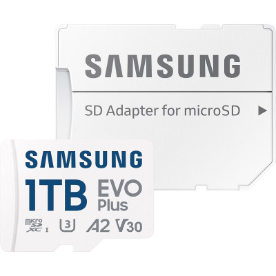 Карта памяти Samsung 1TB microSDXC Class UHS-I U3 V30 A2 EVO Plus + SD Adapter (MB-MC1T0SA/EU) Винница - изображение 3