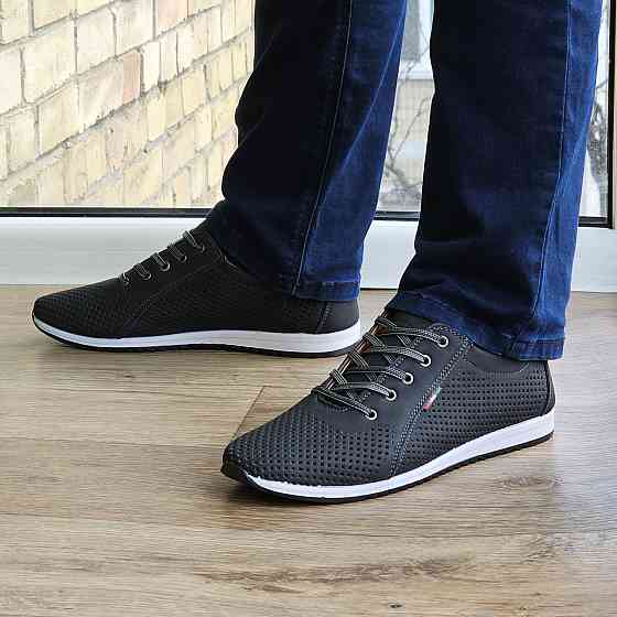 Мужские Мокасины Летние Кроссовки Сеточка Черные (размеры: 40,41,42,43,44,45) Видео Обзор - 08-1 Днепр