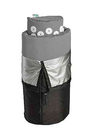 Аплікатор Кузнєцова Набір серія Eko-Max Сірий (Килимок + Валик + Чохол) – Масажний комплект для дому Івано-Франківськ