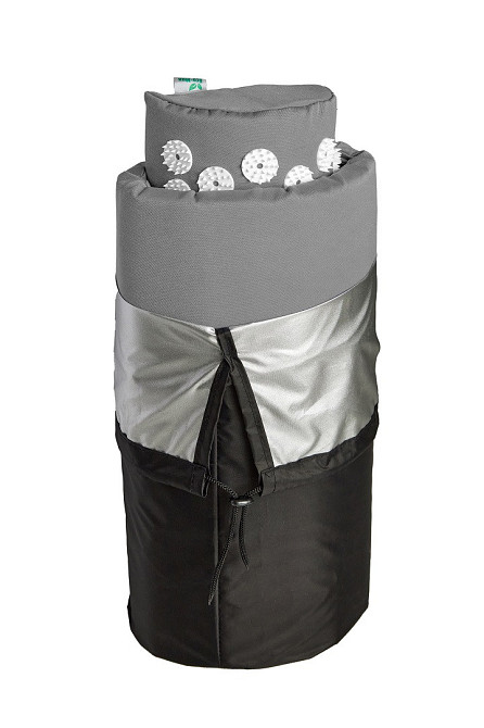 Аплікатор Кузнєцова Набір серія Eko-Max Сірий (Килимок + Валик + Чохол) – Масажний комплект для дому Івано-Франківськ - фото 4