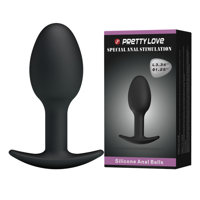 Анальна пробка - Pretty Love Special Anal Stimulation Anal Balls 3.34" Black Sex Aura Київ - фото 1