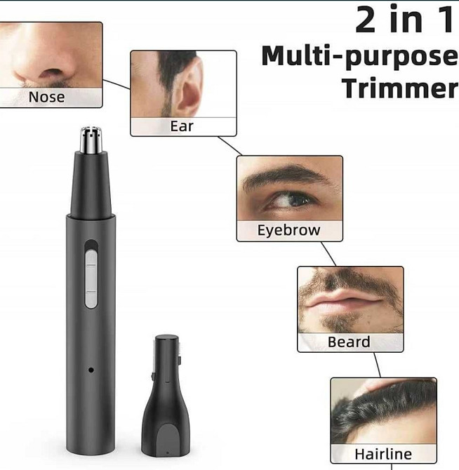 Триммер для носа и ушей бороди Electric Nose Hair Trimmer (Model 3029). Киев - изображение 3