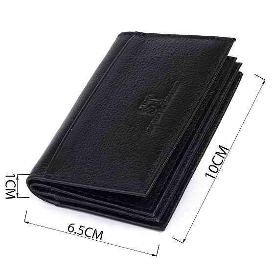 Визитница-книжка ST Leather 19213 Черная Киев