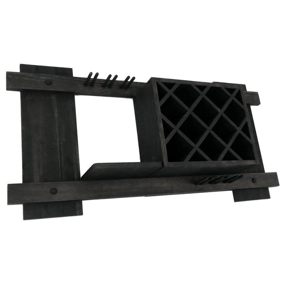 Настінна винна полиця "Майбара" венге Миколаїв - фото 1