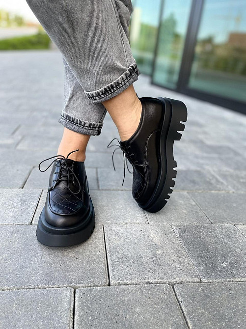 Olli Туфлі жіночі OLLI T-216-Астра чорні (весна-осінь, шкіра натуральна) (4777) Коломия - фото 7