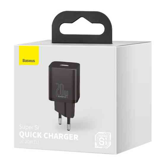 Мережевий зарядний пристрій Baseus Super Si Quick Charger 1C 20W EU Black Київ