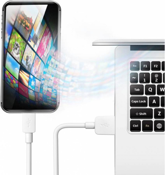 Кабель USB 2.0 AM-micro BM, 1.0 м, білий, USB08-01M Defender Вінниця - фото 5