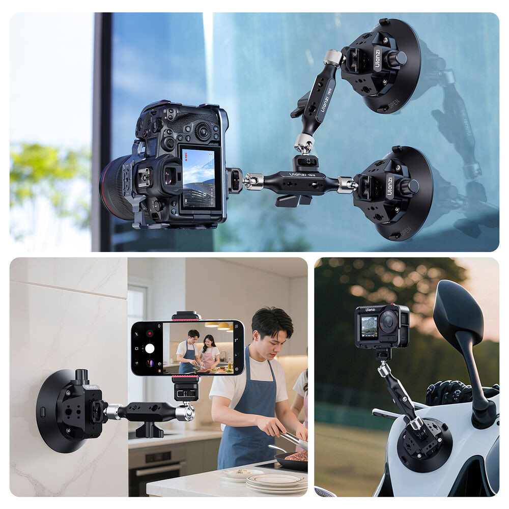 Присоска с усиленным Magic Arm для камер до 3кг с возможностью сочетания нескольких Ulanzi TB15 Киев - изображение 3