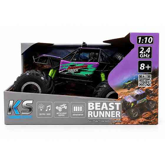 Автомобіль KS Drive на р/к - Beast Runner (2.4 GHz, акум. 7.4 V, бузковий) Днепр