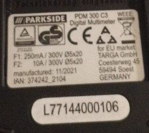 Цифровий мультиметр Parkside PDM 300 C3 Луцк - изображение 4