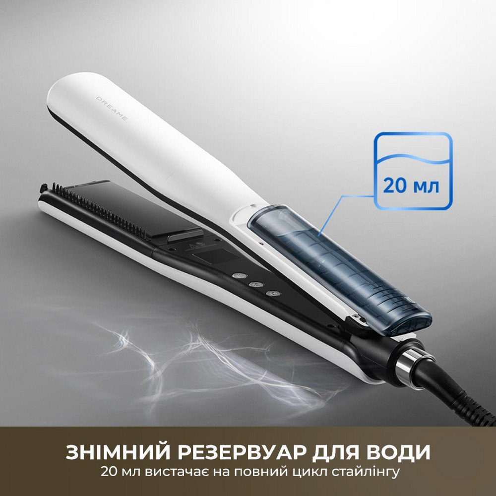 Праска (випрямляч) для волосся Dreame AuraSteam Straight White (AA01A) ( 25890 ) Харьков - изображение 10