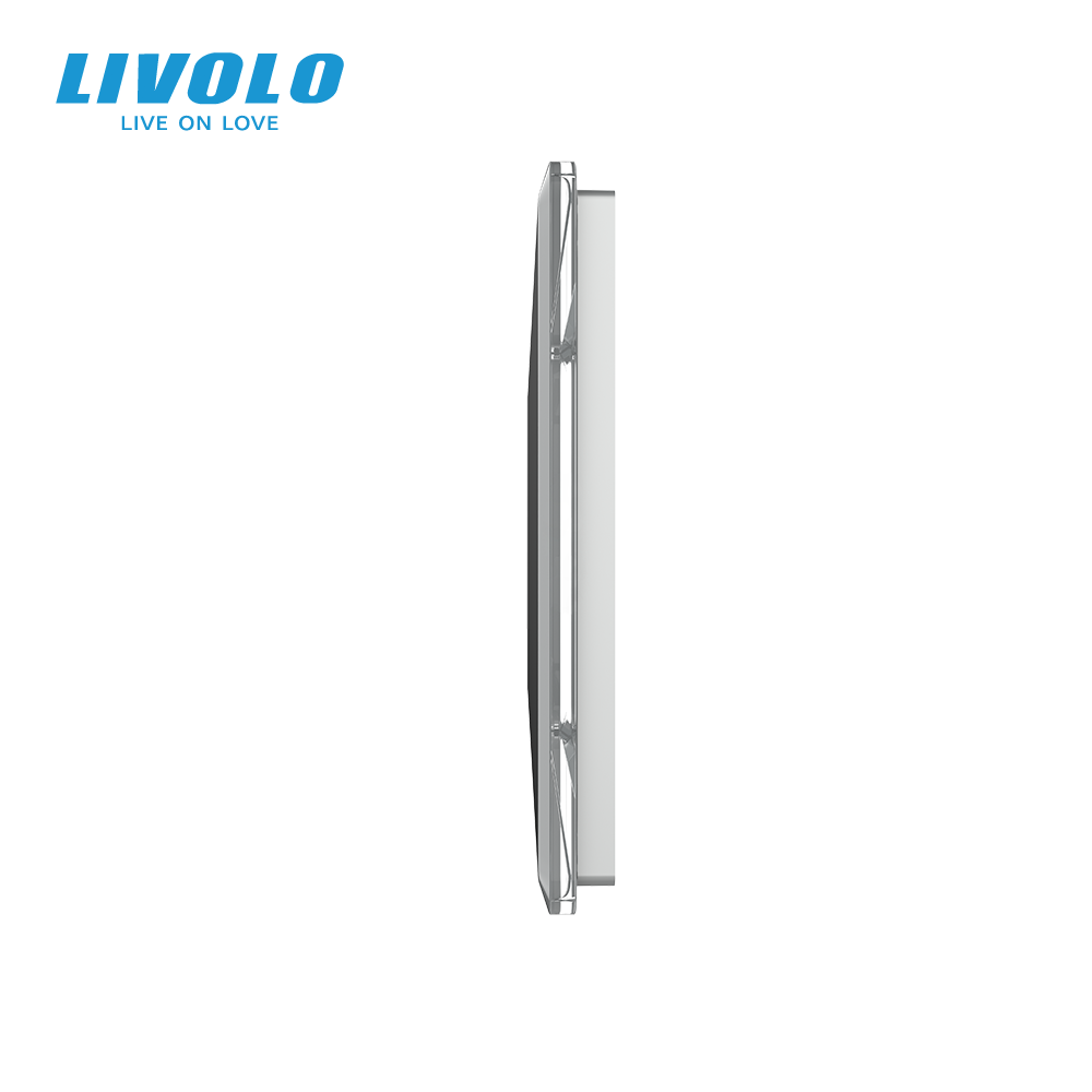 LIVOLO Рамка 3-постова порожня для трьох Х-сенсорних вимикачів (Х-Х-Х) LIVOLO, загартоване скло Коломыя - изображение 4
