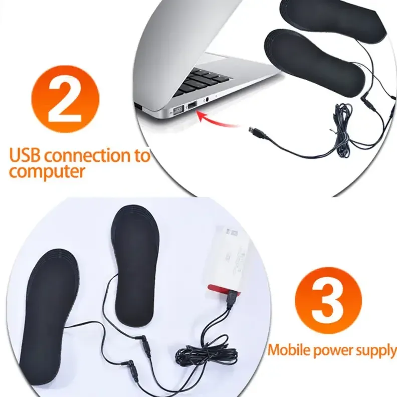 Устілки для взуття з підігрівом USB 34-40 (23-25.5 см) — Тепло та комфорт у будь-який мороз Київ - фото 8