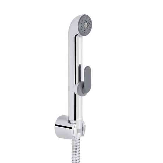 Гигиенический душ из пластика Qtap Inspai-Varius круглый QTSETCRMA021 Chrome/Grey (Set) Харьков