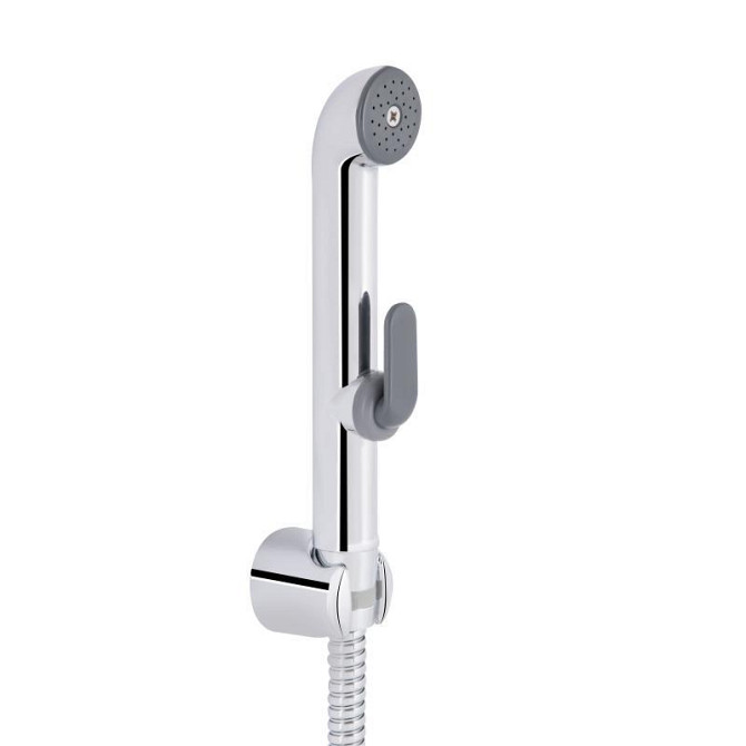 Гигиенический душ из пластика Qtap Inspai-Varius круглый QTSETCRMA021 Chrome/Grey (Set) Харьков - изображение 1