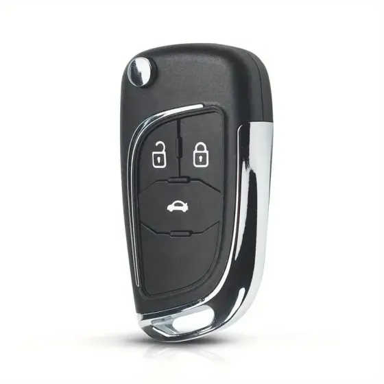 Выкидной ключ Opel Corsa E, корпус под чип, 2 кнопки DKT0269, HU100, новый корпус автоключа Киев