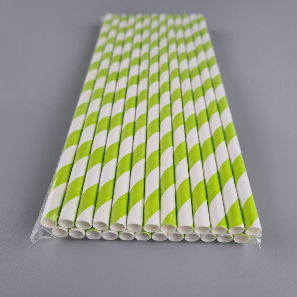 Соломка трубочка бумажная Ø 5 мм 20 см 