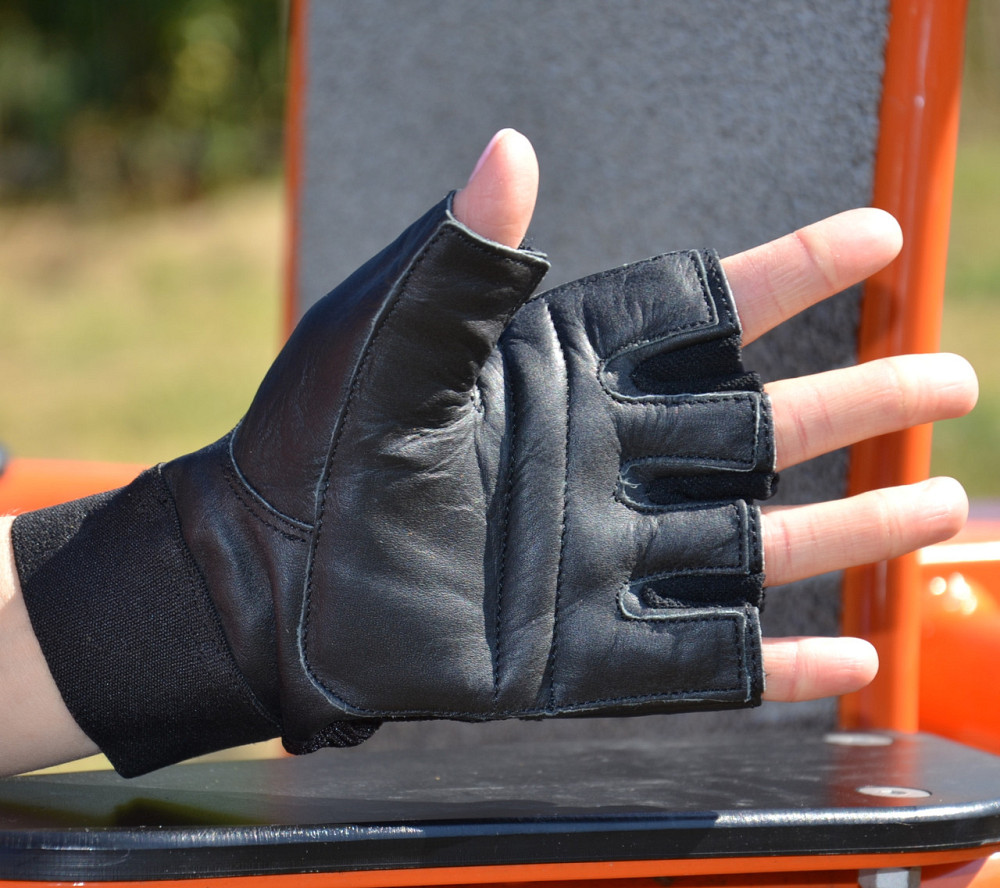 Рукавички для фітнесу MadMax MFG-248 Clasic Exclusive Black M Киев - изображение 3