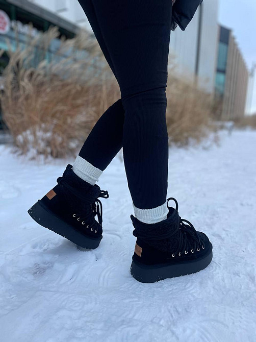 Hengji Угги жіночі HENGJI T39-1 чорні (зима, замша натуральна) (5675) 37 Коломыя - изображение 7