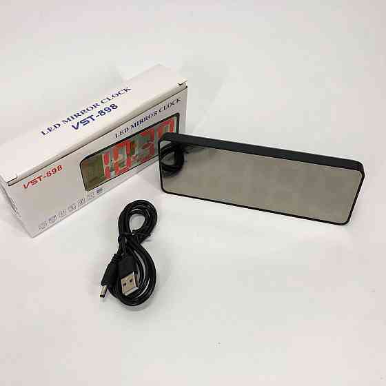 Настільний годинник з led підсвіткою VST-898-1, Розумний настільний годинник, OL-857 Годинники електронні Київ