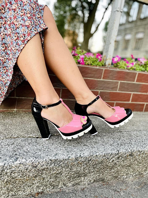 No brend Босоніжки жіночі K1-5 рожеві (літо, еко-лак) (909) Коломия - фото 3