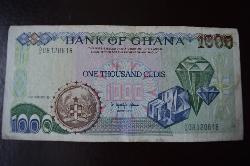 Гана/Ghana 1000 Cedis 1991год Pick 29a (1) Полтава - фото 1
