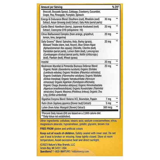 Вітаміни та мвнерали для чоловіків Nature's Way Alive! Alive! Men's Multi-Vitamin 60 таблеток Київ