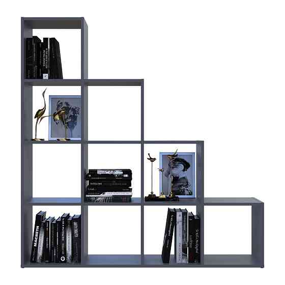 Стелаж Doros Степ 4х4 Графіт відкритий 136.2х28.8х140.7 DRS-011769 (41516167) Львів