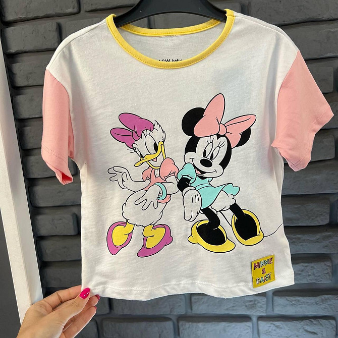 Дитяча Футболка для дівчинки з Міні Маус Disney LC Waikiki Біла 9-12міс (74-80см) Київ - фото 1